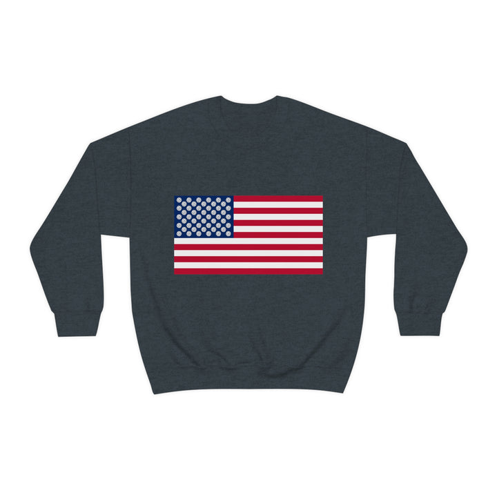 Pickleball Stars Flag Unisex Crewneck Sweatshirt - Great Pickleball Stuff