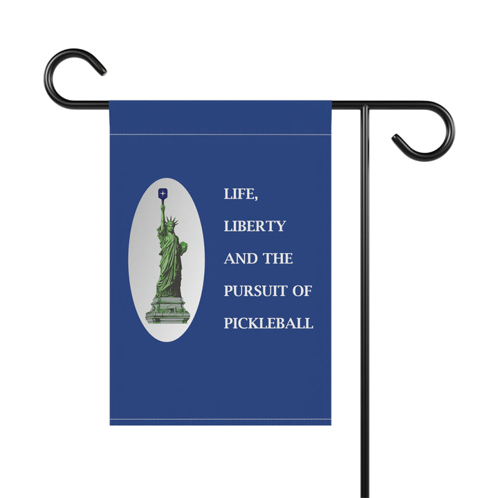 Life, Liberty & the Pursuit of Pickleball Garden & House Banner (Navy)-Great Pickleball Stuff