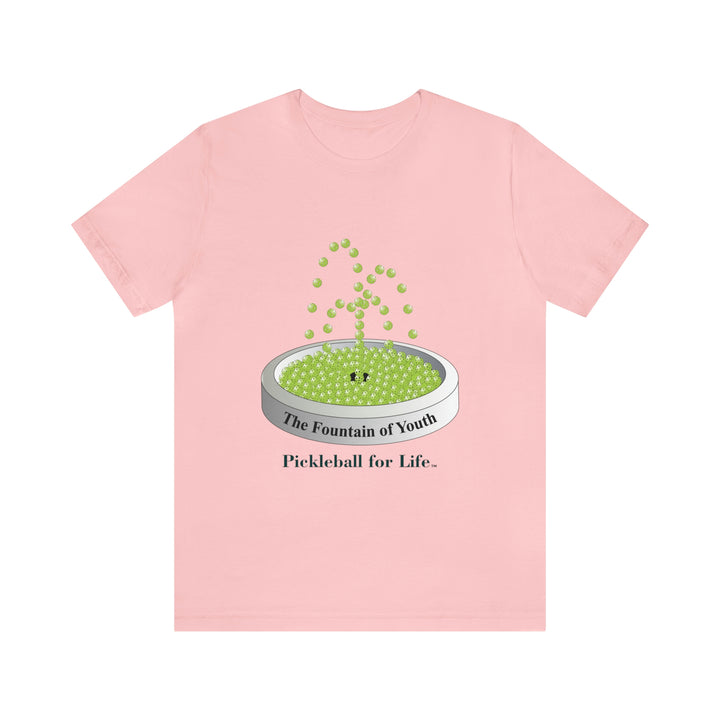 The Pickleball Fountain-Green Unisex T-Shirt - Great Pickleball Stuff