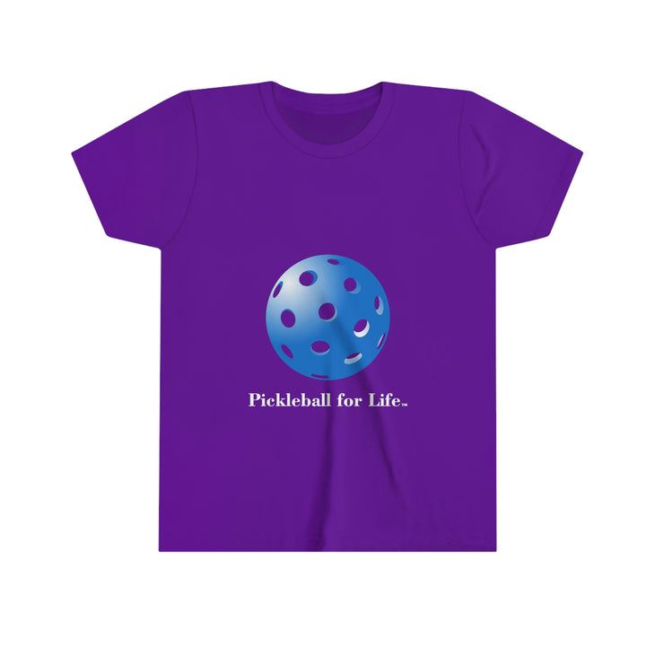 Pickleball for Life-Blue Youth T-Shirt - Great Pickleball Stuff