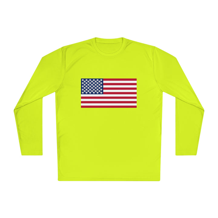 Pickleball Stars Flag Unisex Moisture-Wicking Long Sleeve Tee - Great Pickleball Stuff