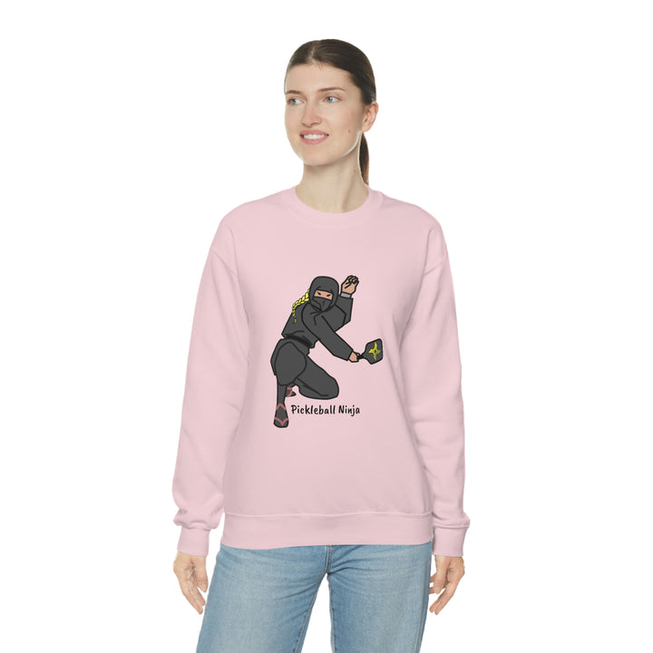 Pickleball Ninja-Female Unisex Crewneck Sweatshirt - Great Pickleball Stuff