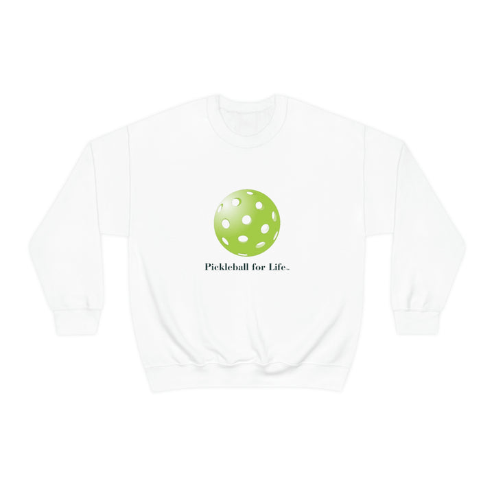 Pickleball for Life-Green Unisex Crewneck Sweatshirt - Great Pickleball Stuff