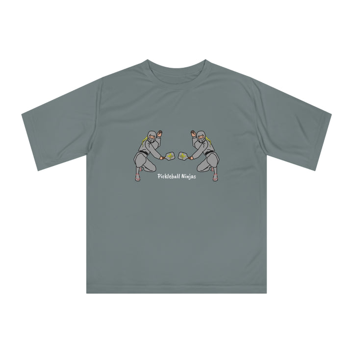 Pickleball Ninjas-Women's Doubles Unisex Moisture-Wicking T-Shirt - Great Pickleball Stuff