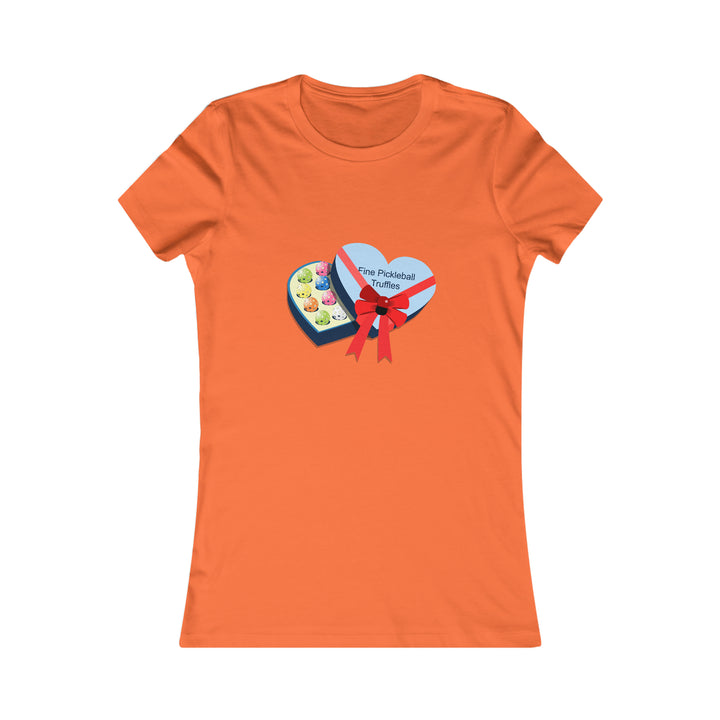 Pickleball Truffles Women's Slim-Fit Premium Cotton T-Shirt - Great Pickleball Stuff