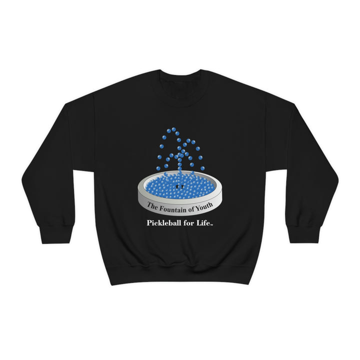 The Pickleball Fountain-Blue Unisex Crewneck Sweatshirt - Great Pickleball Stuff