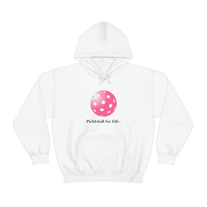 Pickleball for Life-Pink Unisex Hoodie - Great Pickleball Stuff