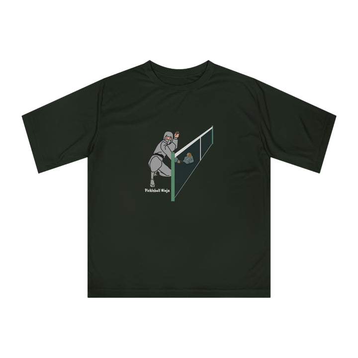 Pickleball Ninja Dinking-Male Unisex Moisture-Wicking T-Shirt - Great Pickleball Stuff