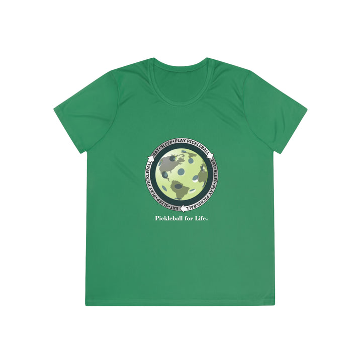 Eat Sleep Play Pickleball Women's Moisture-Wicking T-Shirt - Great Pickleball Stuff