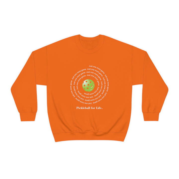 Just One More Game-Spiral Unisex Crewneck Sweatshirt - Great Pickleball Stuff