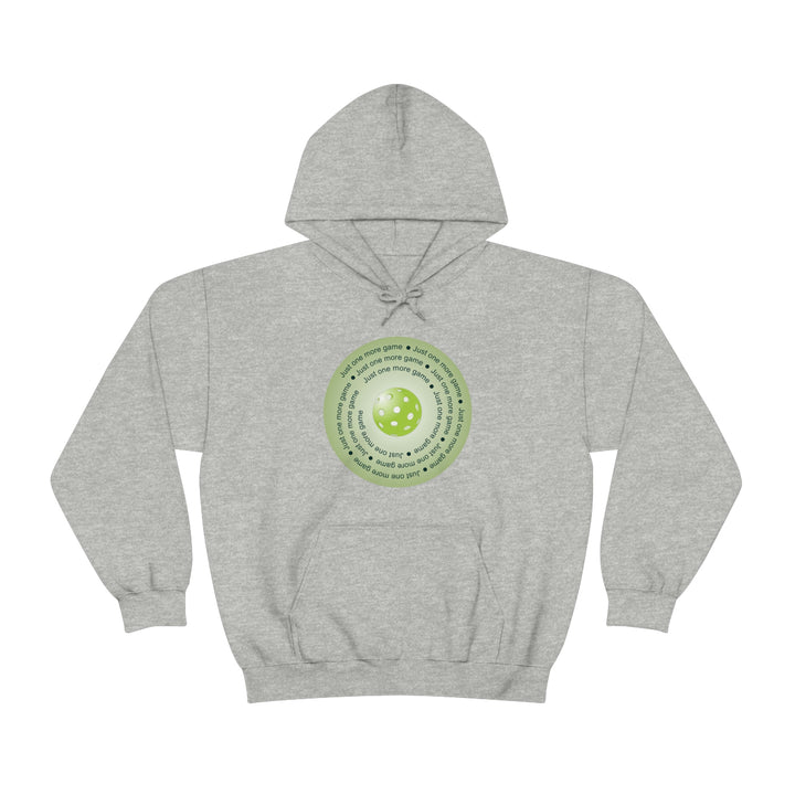 Just One More Game-Green Unisex Hoodie - Great Pickleball Stuff