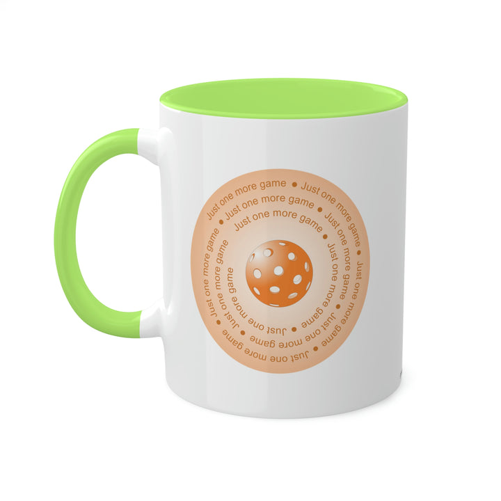 Just One More Game-Orange Coffee Mug - Great Pickleball Stuff