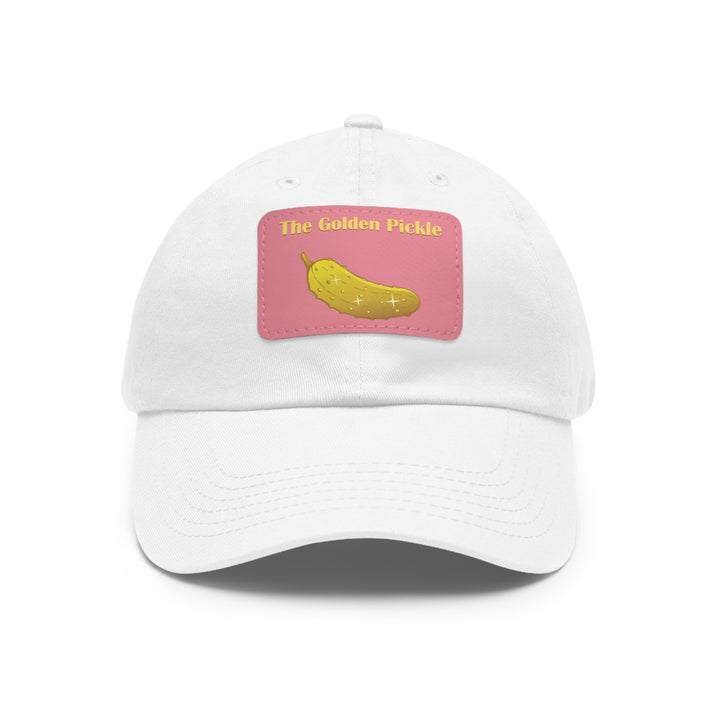 The Golden Pickle Pickleball Cap with Leather Patch - Great Pickleball Stuff