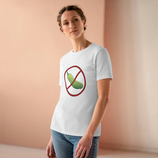 No Pickle! Women's Relaxed-Fit T-shirt - Great Pickleball Stuff