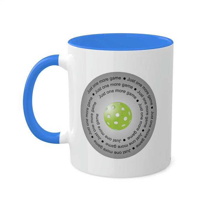 Just One More Game-Silver Coffee Mug - Great Pickleball Stuff