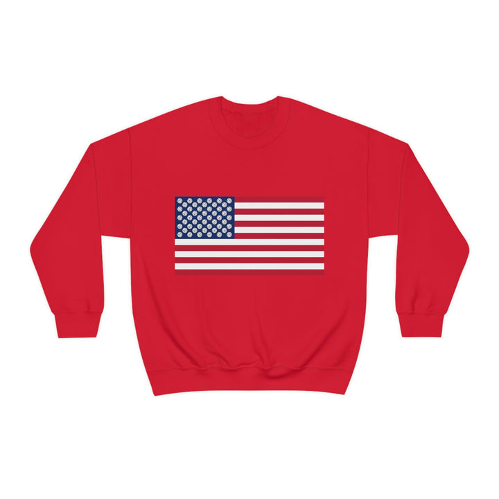 Pickleball Stars Flag Unisex Crewneck Sweatshirt - Great Pickleball Stuff