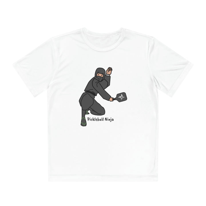 Pickleball Ninja-Male Youth Moisture-Wicking T-Shirt - Great Pickleball Stuff