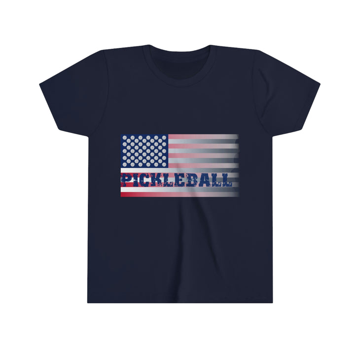 Pickleball Flag (Faded) Youth T-Shirt - Great Pickleball Stuff