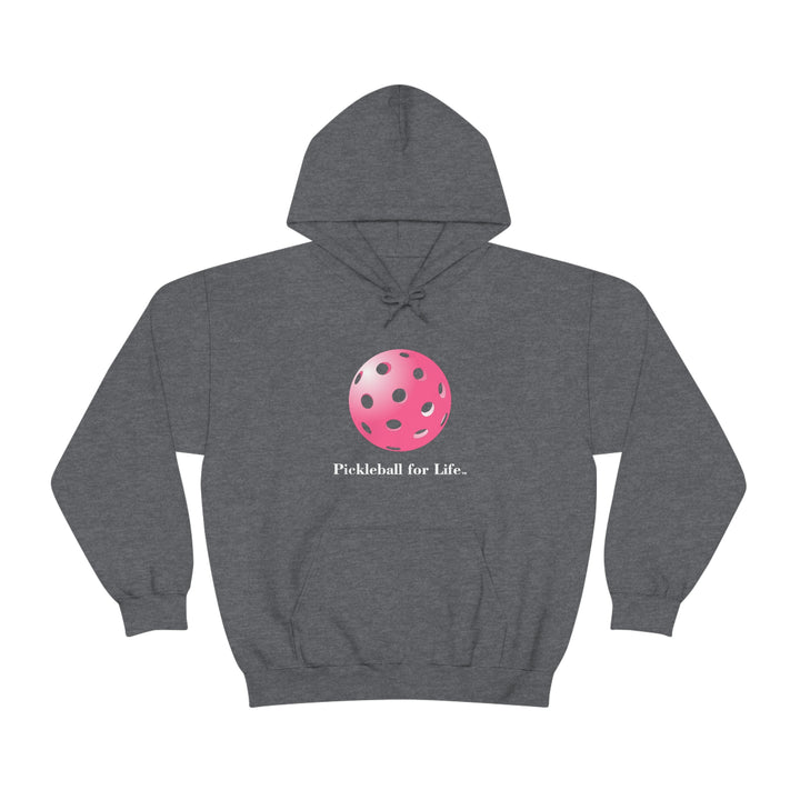 Pickleball for Life-Pink Unisex Hoodie - Great Pickleball Stuff