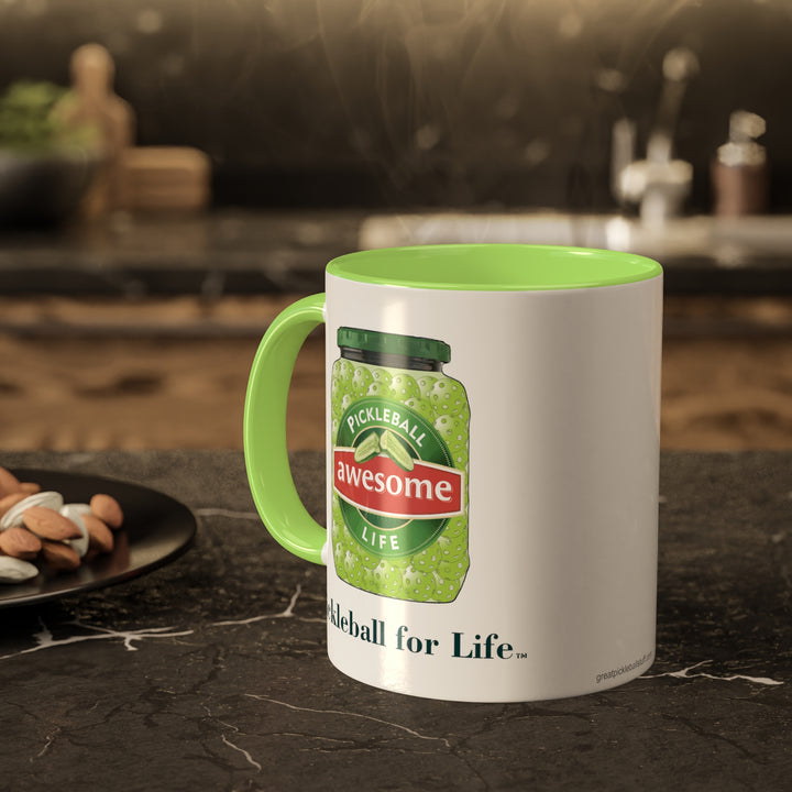 Awesome Pickles Coffee Mug-Great Pickleball Stuff