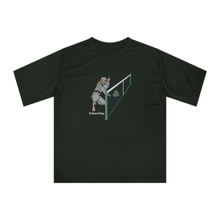 Pickleball Ninja Dinking-Female Unisex Moisture-Wicking T-Shirt - Great Pickleball Stuff