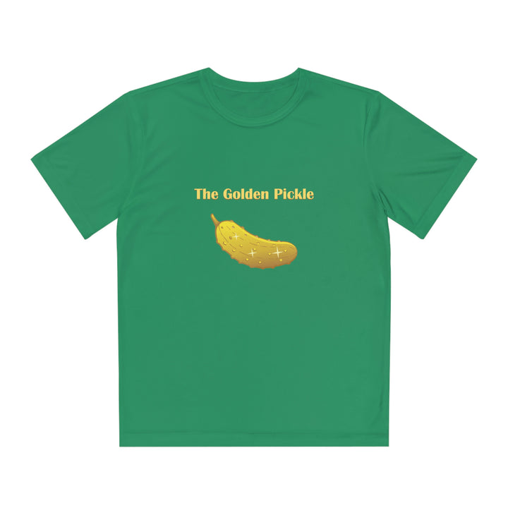 The Golden Pickle Youth Moisture-Wicking T-Shirt - Great Pickleball Stuff