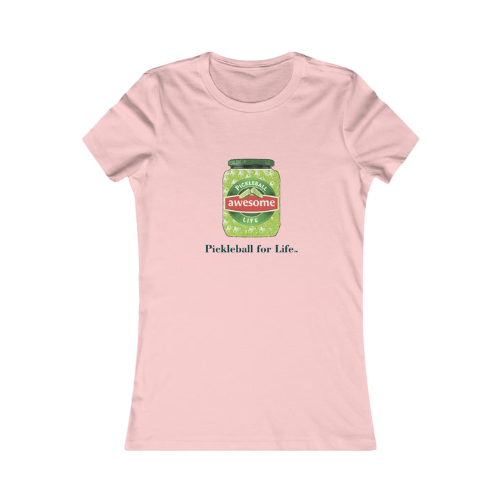 Awesome Pickles Women's Slim-Fit Premium Cotton T-Shirt - Great Pickleball Stuff