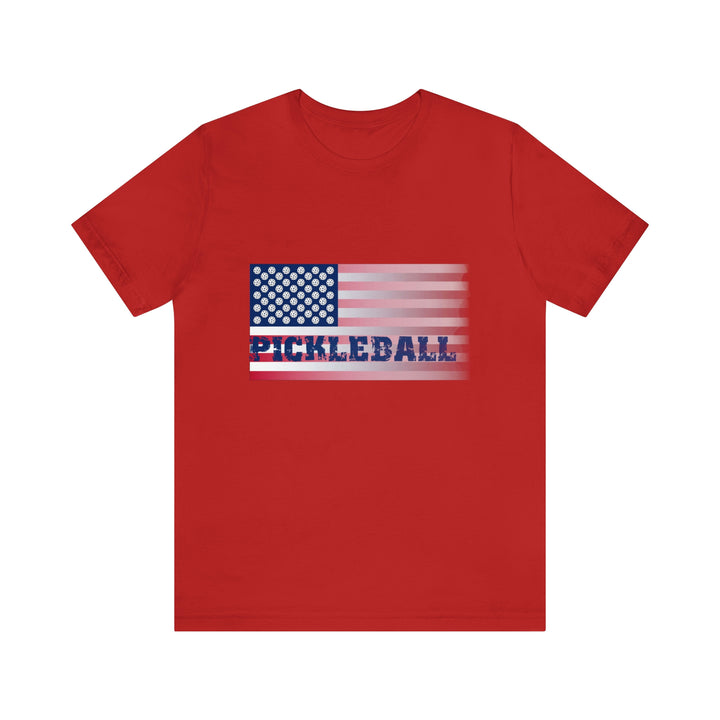 Pickleball Flag (Faded) Unisex T-Shirt - Great Pickleball Stuff