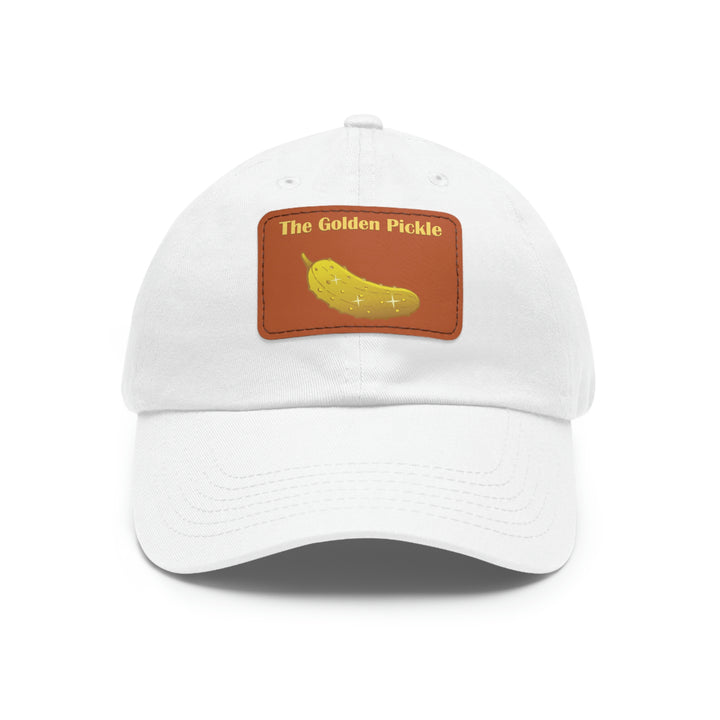 The Golden Pickle Pickleball Cap with Leather Patch - Great Pickleball Stuff