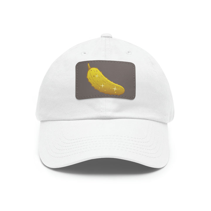 The Golden Pickle Pickleball Cap with Leather Patch - Great Pickleball Stuff