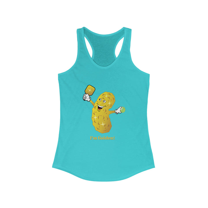 I'm Golden! Women's Racerback Tank - Great Pickleball Stuff