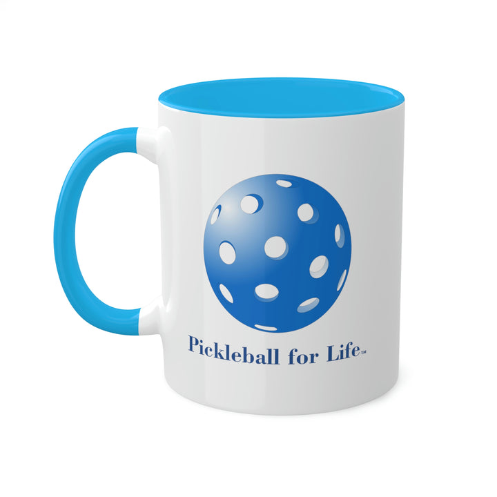 Pickleball for Life-Blue Coffee Mug-Great Pickleball Stuff