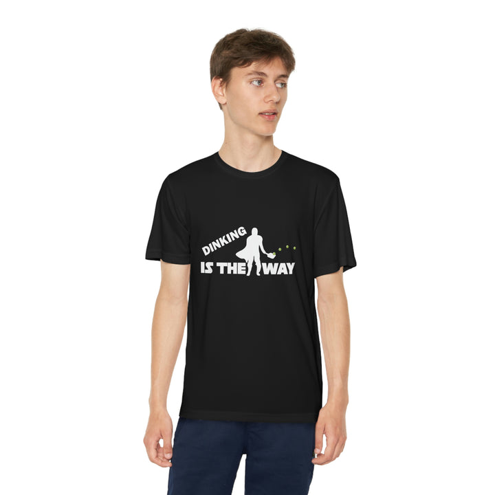 Dinking is the Way Youth Moisture-Wicking T-Shirt - Great Pickleball Stuff