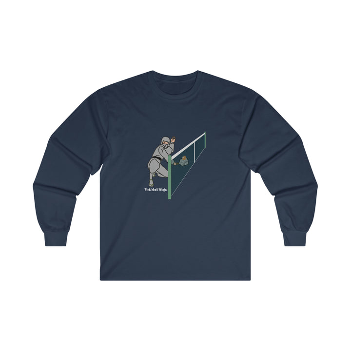 Pickleball Ninja Dinking-Male Ultra Cotton Long Sleeve Tee - Great Pickleball Stuff