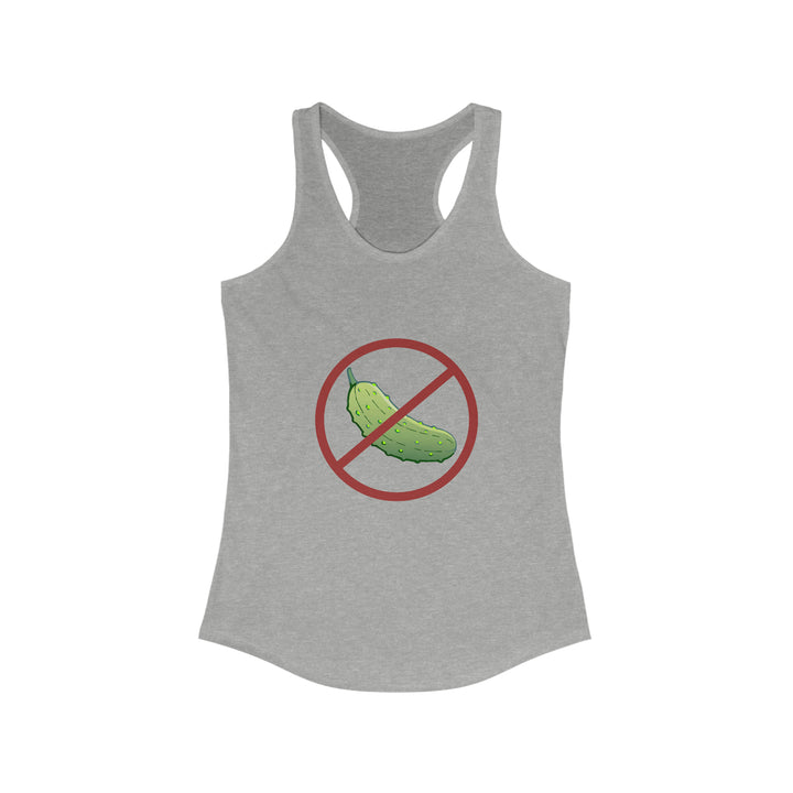 No Pickle! Women's Racerback Tank - Great Pickleball Stuff