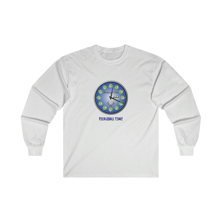 Pickleball Time Ultra Cotton Long Sleeve Tee - Great Pickleball Stuff