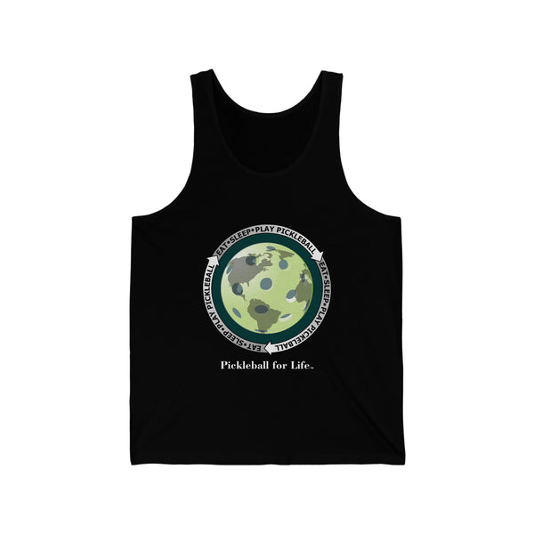 Eat Sleep Play Pickleball Unisex Cotton Tank - Great Pickleball Stuff