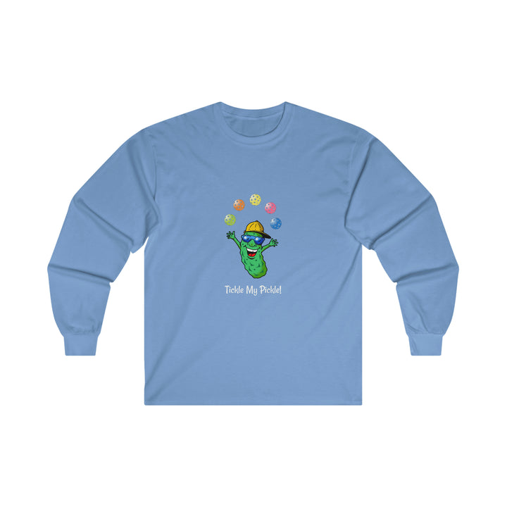 Tickle My Pickle Ultra Cotton Long Sleeve Tee - Great Pickleball Stuff