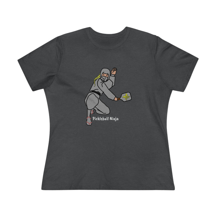 Pickleball Ninja-Female Women's Relaxed-Fit T-Shirt - Great Pickleball Stuff