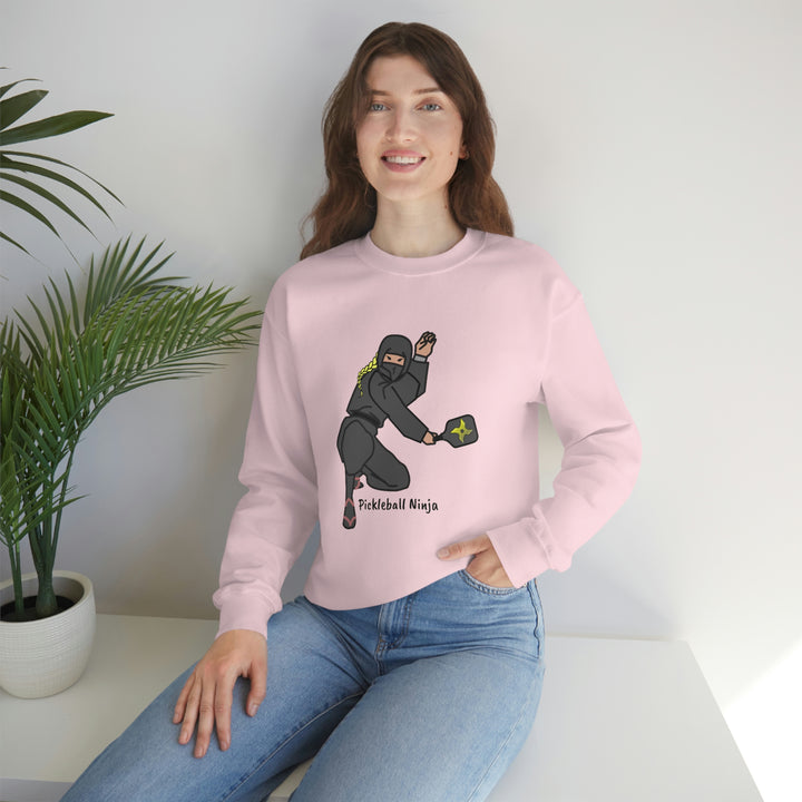 Pickleball Ninja-Female Unisex Crewneck Sweatshirt - Great Pickleball Stuff