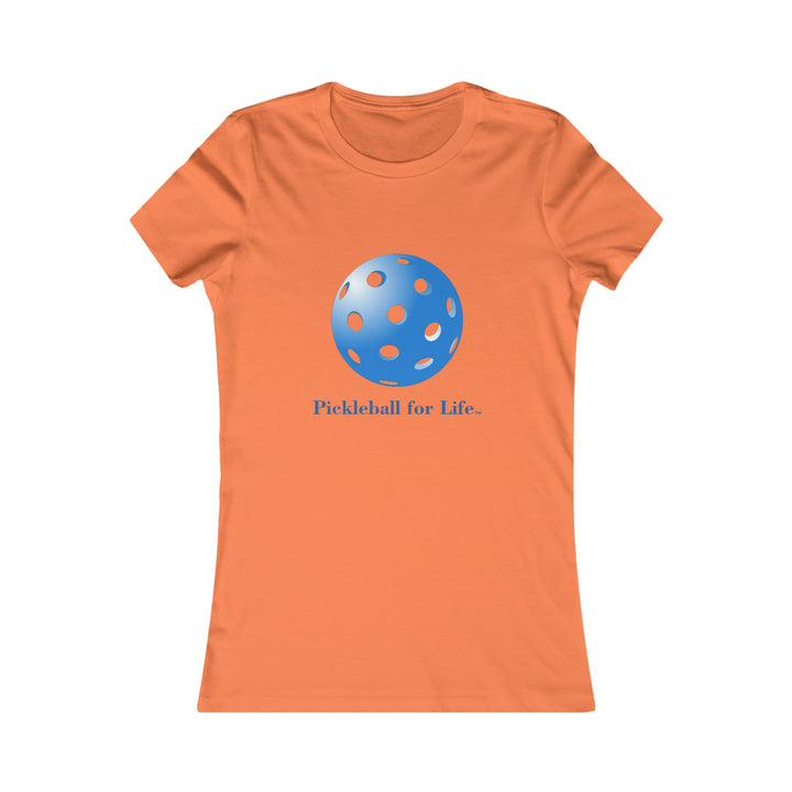 Pickleball for Life-Blue Women's Slim-Fit T-Shirt - Great Pickleball Stuff