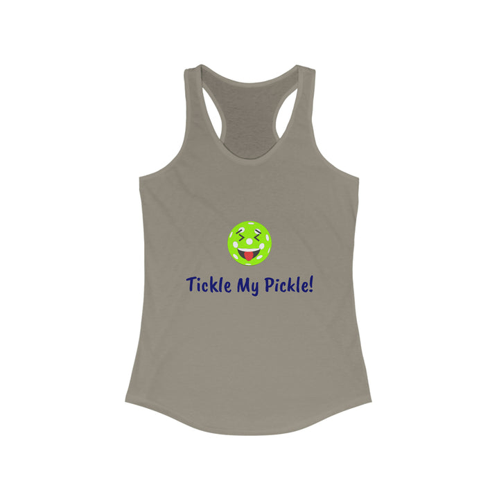 Tickle My Pickle Women's Racerback Tank - Great Pickleball Stuff