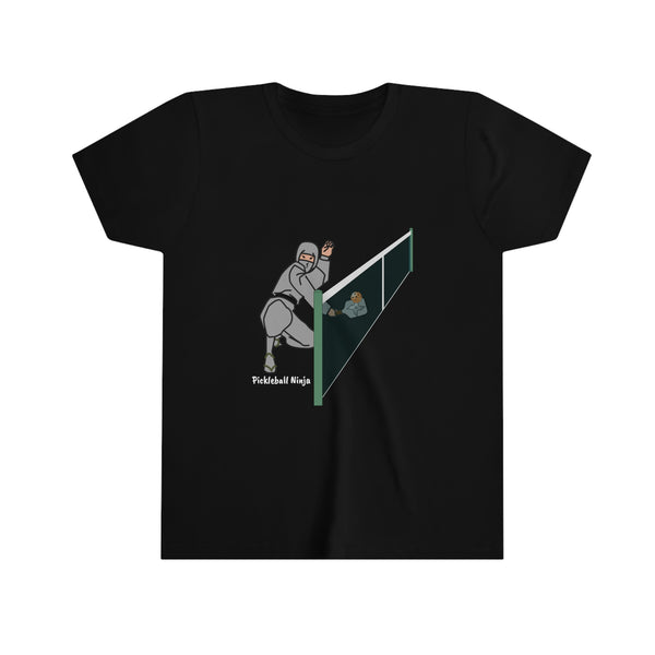 Pickleball Ninja Dinking-Male Youth T-Shirt - Great Pickleball Stuff