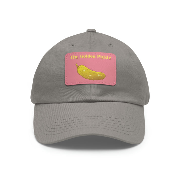 The Golden Pickle Pickleball Cap with Leather Patch - Great Pickleball Stuff