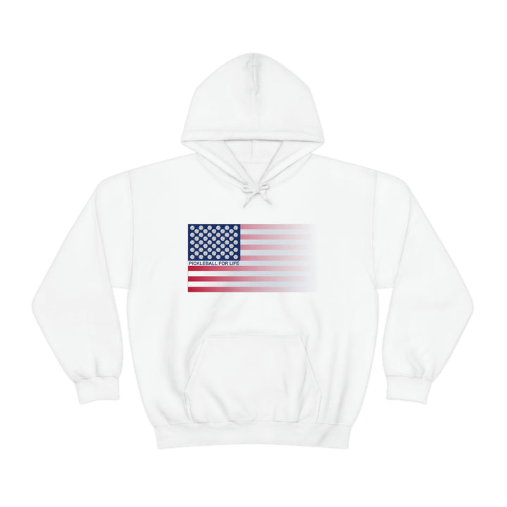 Pickleball for Life Flag (Faded) Unisex Hoodie - Great Pickleball Stuff