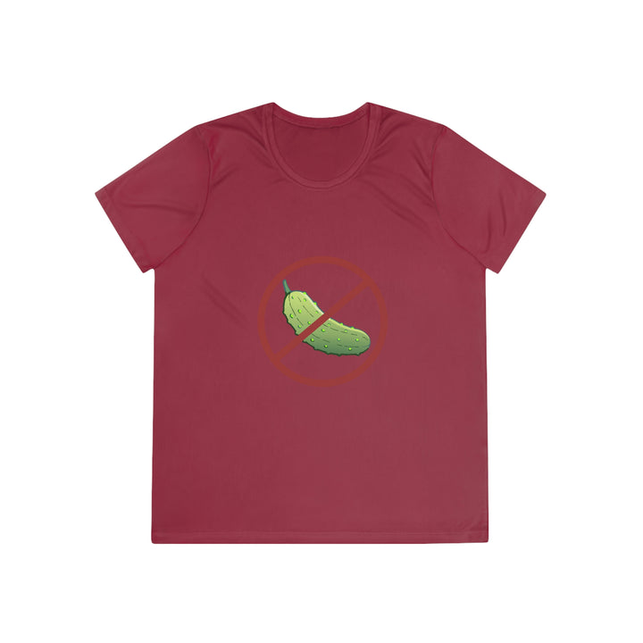 No Pickle! Women's Moisture-Wicking T-Shirt - Great Pickleball Stuff