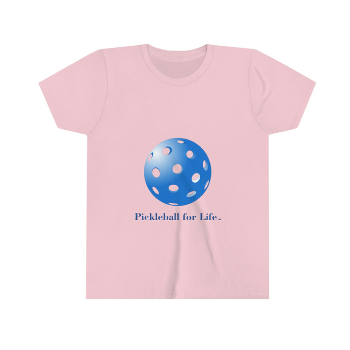 Pickleball for Life-Blue Youth T-Shirt - Great Pickleball Stuff