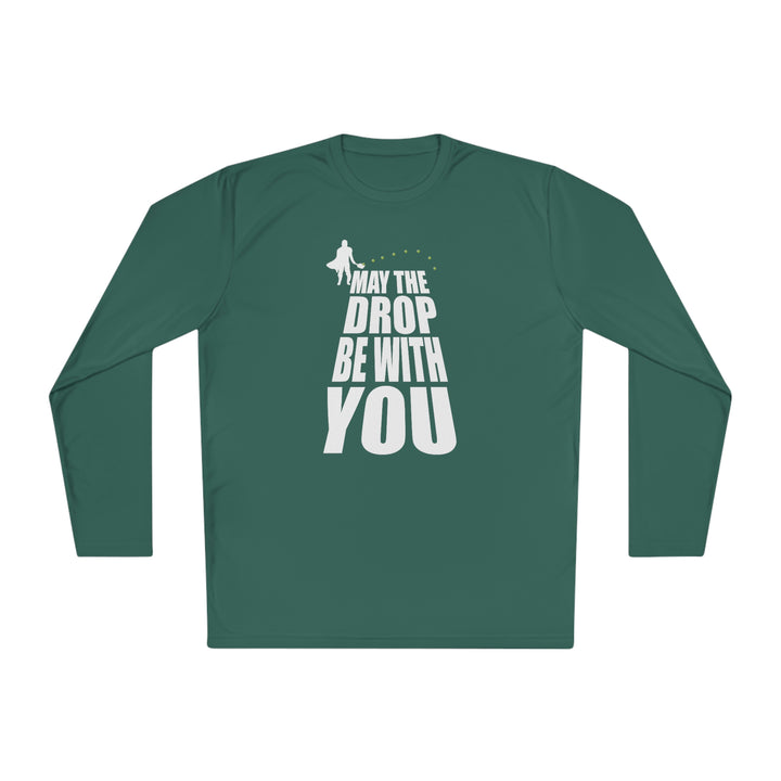 May the Drop Be With You Unisex Moisture-Wicking Long Sleeve Tee - Great Pickleball Stuff