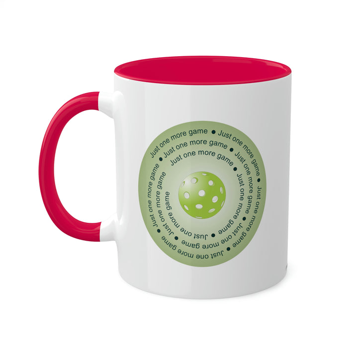 Just One More Game-Green Coffee Mug - Great Pickleball Stuff