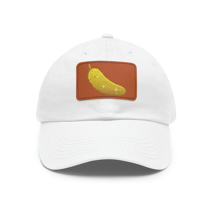 The Golden Pickle Pickleball Cap with Leather Patch - Great Pickleball Stuff